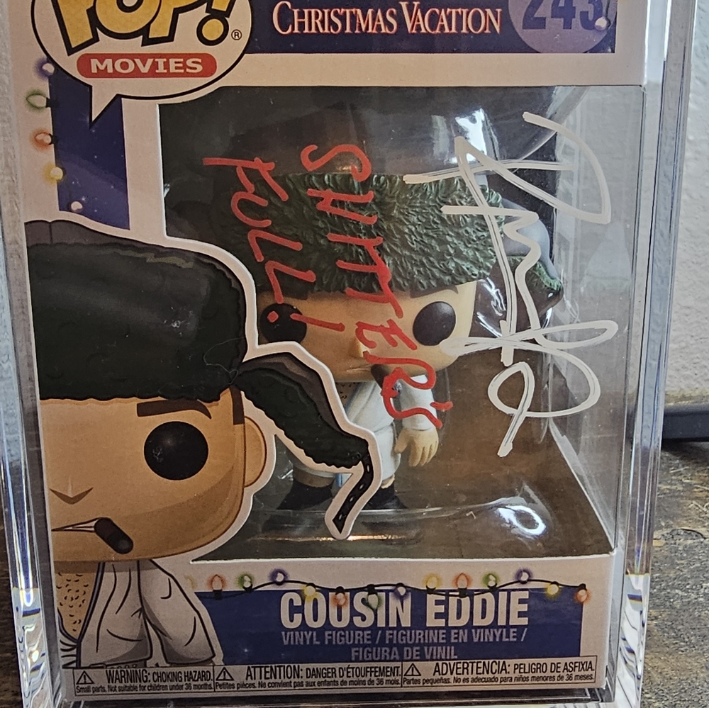 Autographed Christmas Vacation Funko Pop Authentic signed by Cousin Eddie